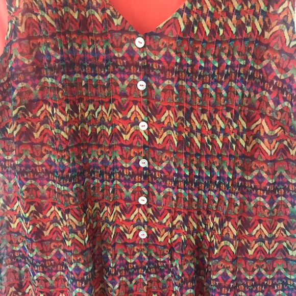 Rabbit Rabbit Rabbit Orange Light Sleeveless Dress - Picture 2 of 5